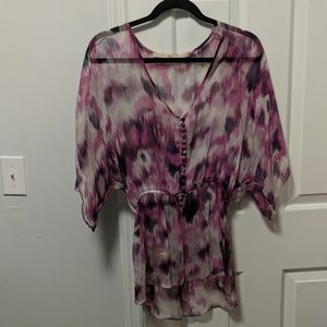 Super pretty flowy sheer top!
